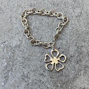 Tiffany and Company retired flower charm bracelet 9.25